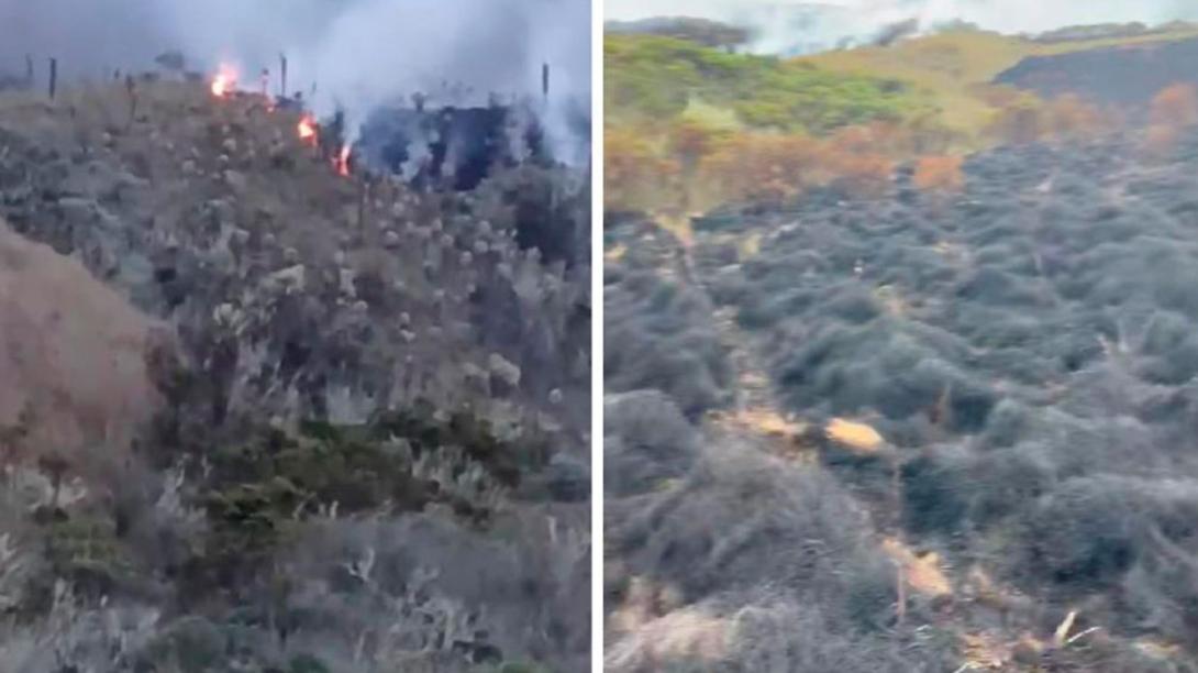 Alcaldesa de Santa Isabel desmiente incendio forestal en el páramo y pide no difundir información falsa 1