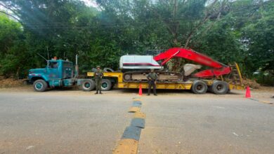 Incautan excavadora que sería utilizada para actividades de minería ilegal en el sur del Tolima 2