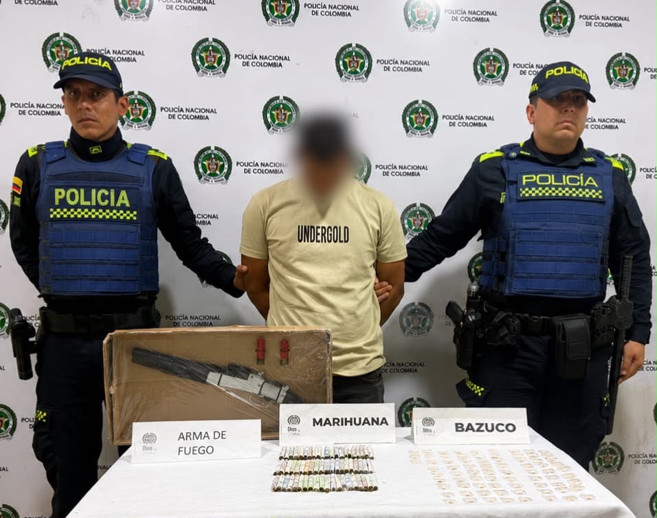 Cayó presunto expendedor en el CAI Gaviota: Tenía en su poder un arma de fuego y estupefacientes 1