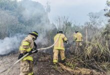 Bombero permaneció desaparecido durante una hora en medio del incendio que consume el resguardo Meche San Cayetano 12