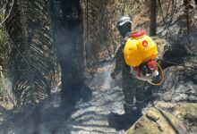 Amenaza con dron obligó a retirar a brigada del Ejército que combatía incendio en Suárez 12