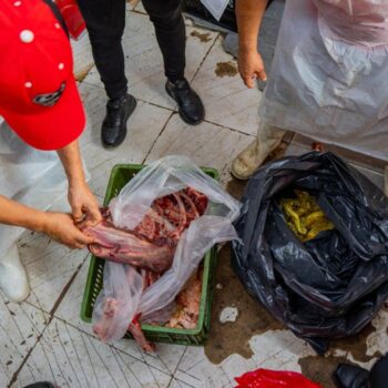 Autoridades cerraron dos establecimientos de venta de carnes en alrededores de la 21 6