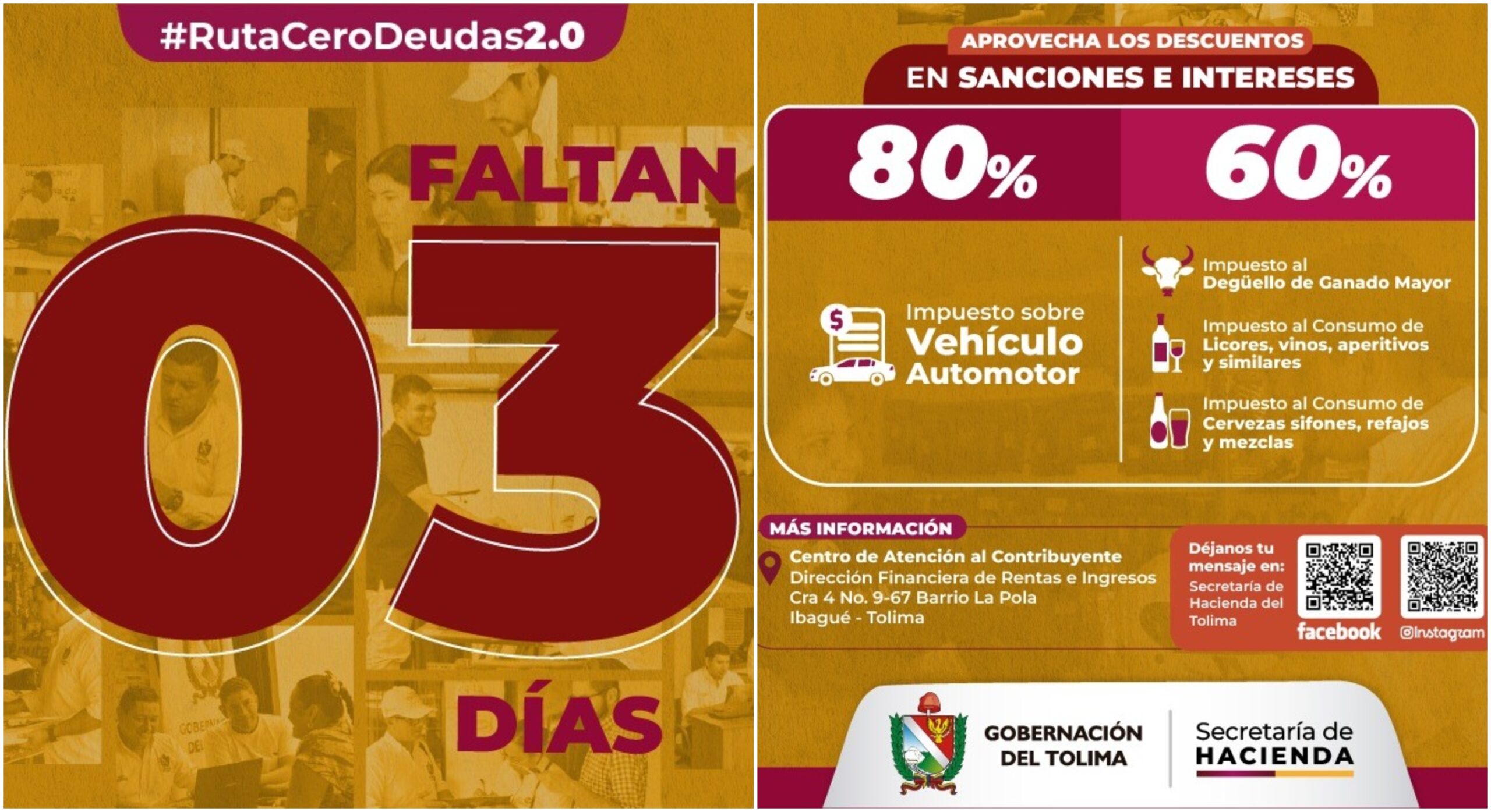 Faltan 3 días para el final de la primera etapa de descuentos de la Ruta Cero Deudas 2.0 1