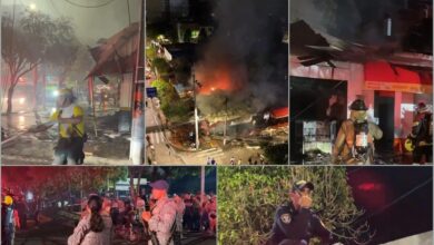 Incendio en zona comercial de Melgar: cuatro personas afectadas 2