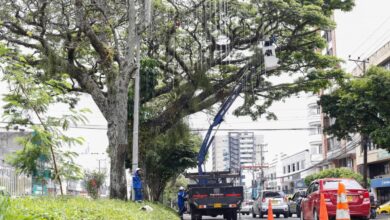 Avanza instalación del alumbrado navideño en la carrera Quinta de Ibagué 16