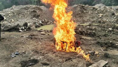 Golpe a la minería ilegal en Chaparral: destruyen maquinaria utilizada para extraer oro 2